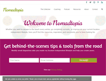 Tablet Screenshot of nomadtopia.com